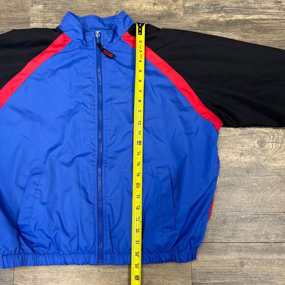 Vintage Izod Women Windbreaker Size Large Blue Polyester Mesh Lined (299)‎ - Picture 4 of 9
